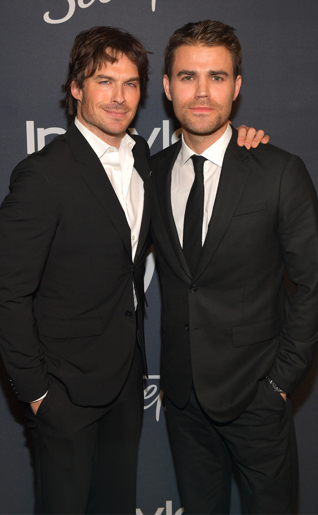 Ian Somerhalder, Paul Wesley, 2020 Golden Globes, Inside Party Pics